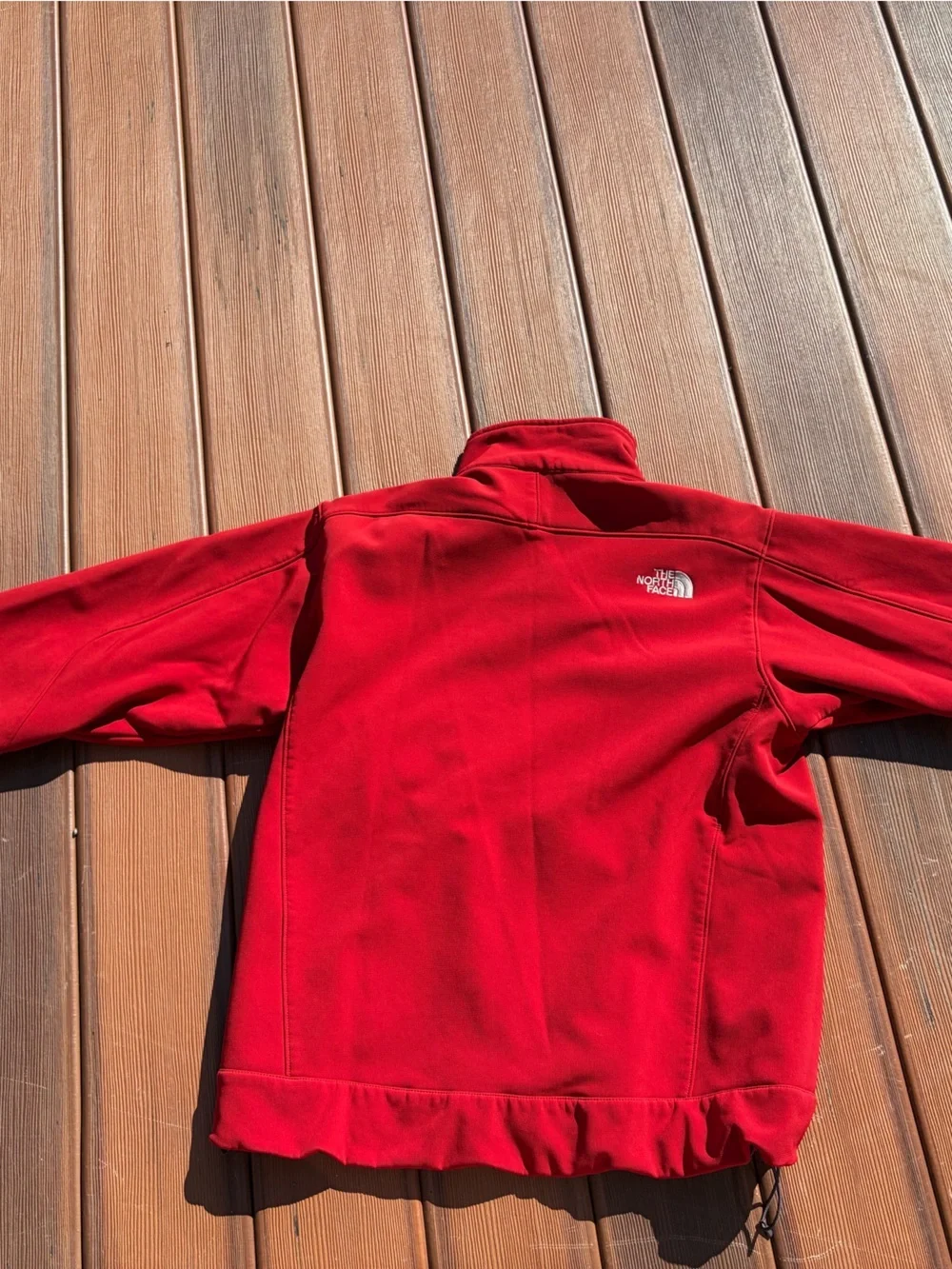 The North Face Red Apex Zip-Up Nylon Jacket